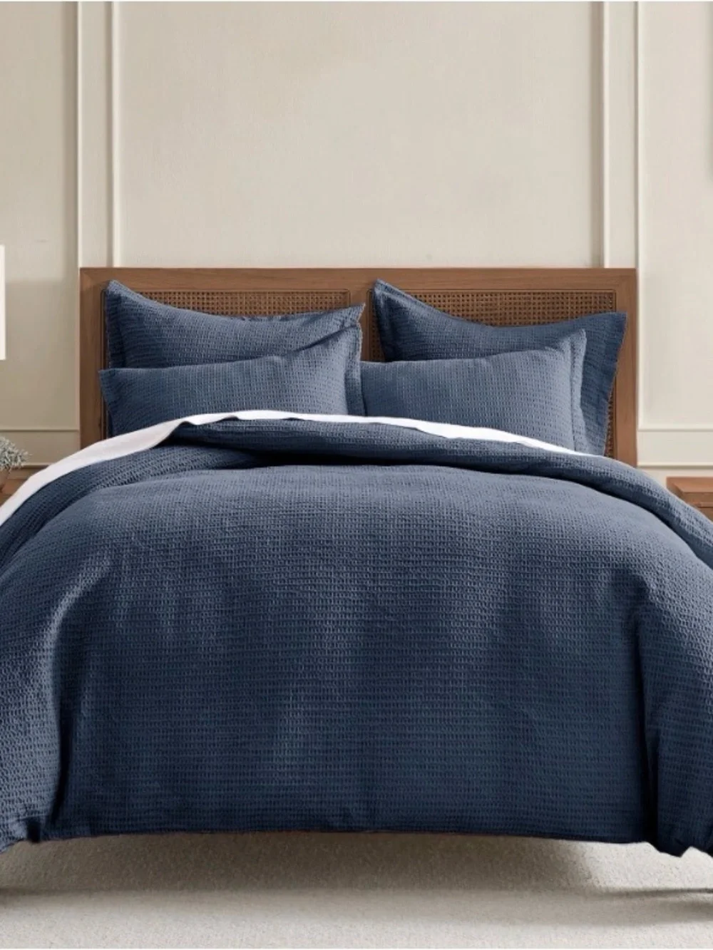 Levtex Home charcoal  Waffle Duvet Cover Set 3 piece
